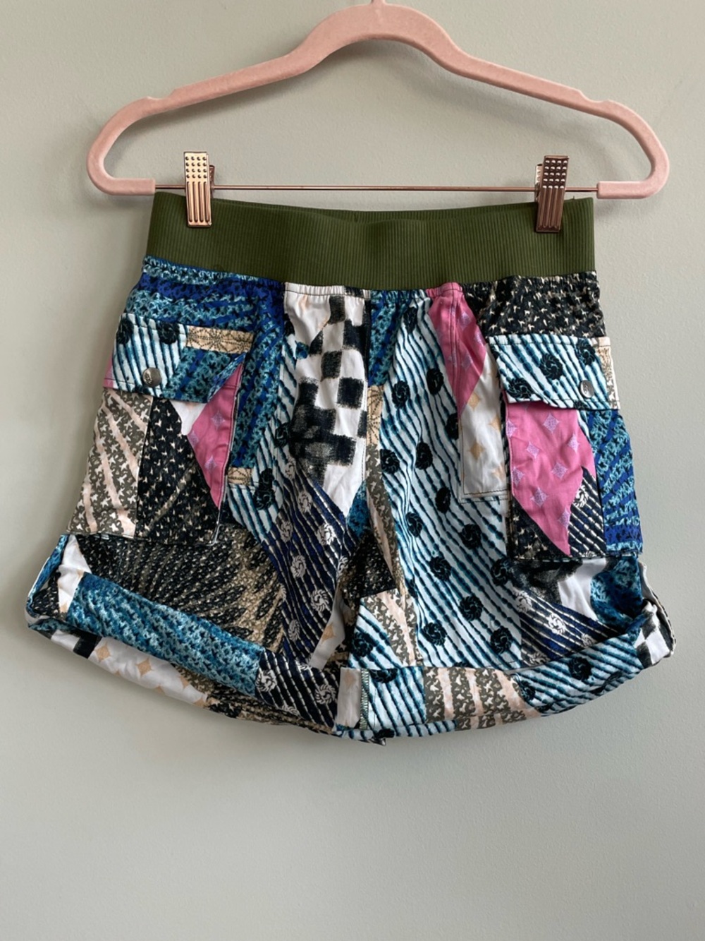 Fp Movement Free People Patchwork Patterned Rolle… - image 1